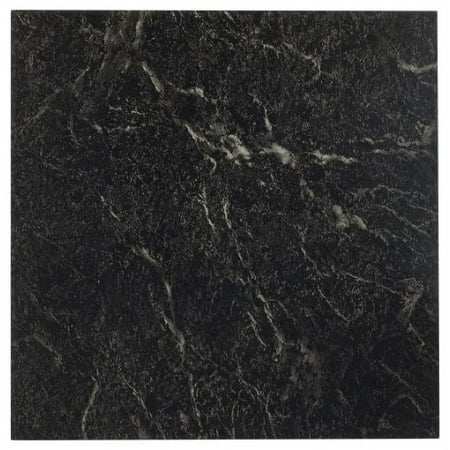 Achim Home Furnishings FTVMA40920 Nexus 12-Inch Vinyl Tile, Marble Black with White Vein, 1 Pack of 20