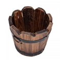 thumbnail image 4 of EIMELI  Rustic Wooden Whiskey Barrels Bucket with Handle Flower Planter Plant Pots Boxes Container Water Wishing Well Pail Patio Garden Backyard Primitive Planter Outdoor Indoor Home Deco, 4 of 8