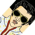 thumbnail image 4 of ODD SOX – Elvis Presley Eagle Jumpsuit Design – Novelty Crew Sock – Large – Soft Cotton Blend –, 4 of 6