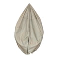 thumbnail image 3 of Funda para silla de patio con forma de huevo, protección solar, a prueba de polvo, resistente al agua, con cordón ajustable para jardín, resistente al Diámetro del oro 147cm, 3 of 8