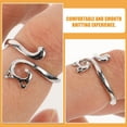 thumbnail image 4 of TABLETREANDS 12Ud Anillos Ajustables De Ganchillo En Metal Plateado Para Uso En Tejido Y, 4 of 8