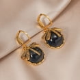 thumbnail image 4 of Naierhg 1 Pair Women Dragonfly Decor Leverback Earrings Faux Crystal Drop Earrings Bohemia Dangle Earrings Jewelry Gift, 4 of 7