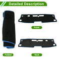 thumbnail image 4 of Unique Bargains Dashboard Cover for Chevylot Colorado 2023-2025 Dash Cover Mat Carpet Center Console Dash Cover Mat Car Interior Anti-Slip Polyester Black Blue 1 Pc, 4 of 7