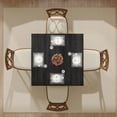 thumbnail image 6 of Fnova 39.4" Square Farmhouse Dining Table, Wood Coffee Table for 4 People, Modern Kitchen Table for Dining Room, Black (Chairs Not Included), 6 of 12