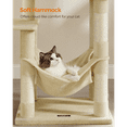thumbnail image 3 of Cat Tree, Cat Tower, Cat Condo With Scratching Posts, Hammock, Plush Perch, Cat Activity Center, 3 of 5