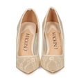 thumbnail image 4 of New Women MACKIN J 115-4 Floral Lace Mesh Pointy Toe Stiletto Pump, 4 of 6
