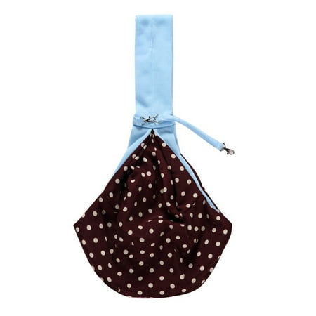 Pet Sling - Reversible Carrier Bag  Dog Purse  Cat Travel Bag - Small Pet Carrier  Soft Pouch And Tote - blue