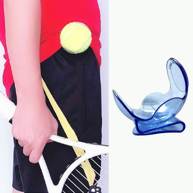 Clip transparente Macarena para pelota de tenis 2x soporte de bolsillo equipo de entrenamiento