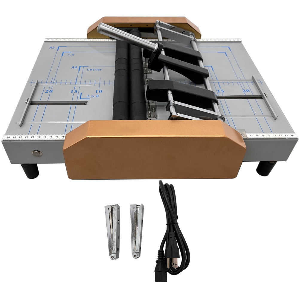 Techtongda Automatic Booklet Maker Book Binder Staple Folder Folding ...