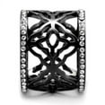thumbnail image 4 of Womens Light Black Ring Anillo Para Mujer Stainless Steel Ring with Top Grade Crystal in Clear Abai, 4 of 4