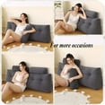 thumbnail image 6 of ColourTree Grey 59" L x 8" W x 20" H Wedge Headboard Pillows with 1 Head Roll Pillow Bed Wedge Pillow for Headboard Large Bolster for Bed Rest Reading Pillows Backrest Pillows, 6 of 6