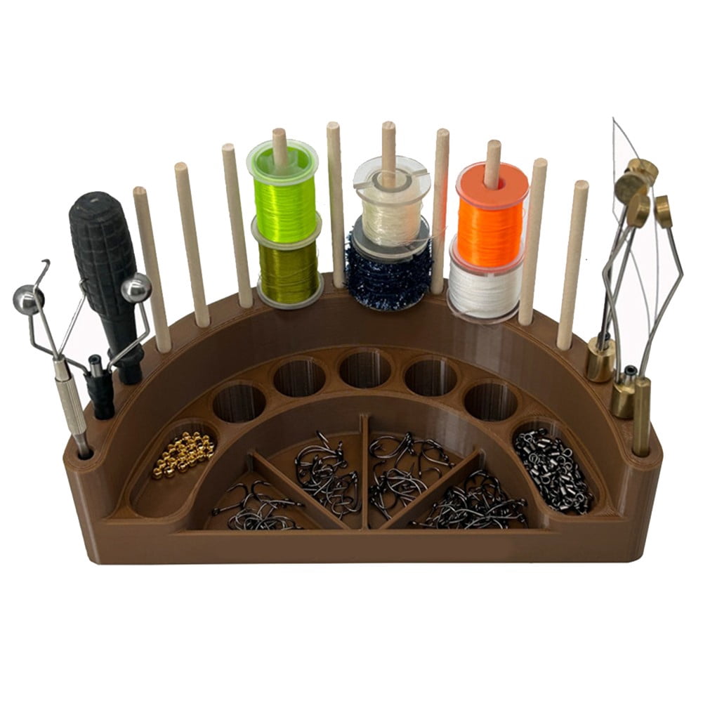 Sportact Fishing Baits,Fishing Accessories,Fishing Equipment,Fly Tying station Fly Tying Tool Organizer Fly Tying Tool Accessory Storage Rack