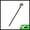 Black, Pink, Green, variant on Unique Bargains Hair Chopstick 1 Pc Black, Pink, Blue [Leaves Rose]
