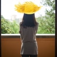 thumbnail image 3 of Sombrero de paja tejido a mano para mujer, versátil, transpirable, de ala ancha, para playa, para verano, tejido de verano, de paja, 3 of 8