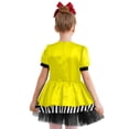 thumbnail image 2 of iEFiEL Girls Short Sleeve Tutu Dance Dress Figure Skating Stage Performance Christmas Elf Dress Black 6, 2 of 7