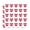 Clear, variant on NHL New Jersey Devils Logo Heart Shaped Planner Calendar Scrapbook Craft Stickers