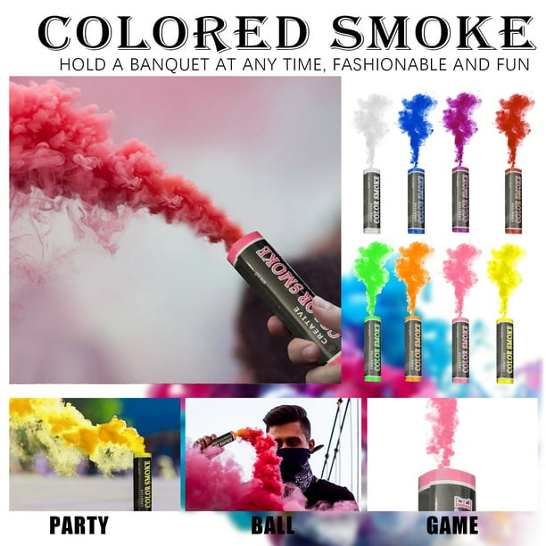 Colorful Effect Disposable Smoke Machine Studio Car Photography Toy Wedding Halloween,Holding A Soild Color Cigarette Cake