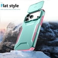 thumbnail image 7 of Compatible with iPhone 17 Pro Max Phone Case,With Sliding Camera Cover,2-in-1 Heavy Duty Design,Rugged Non-Slip Shockproof Anti-Scratch Protection Anti-fall Durable Phone Case,Green, 7 of 7