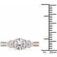 thumbnail image 4 of 2 Carat T.W. Diamond Three-Stone 14kt Rose Gold Engagement Ring, 4 of 5