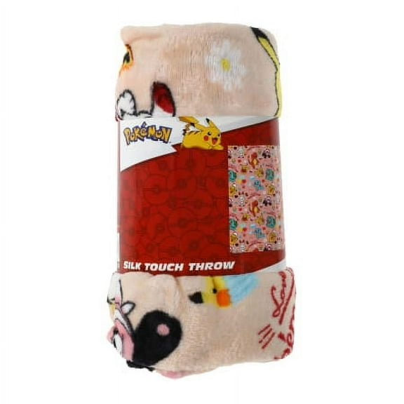 Pokemon Silk Touch Throw 40" x 50" - PINK
