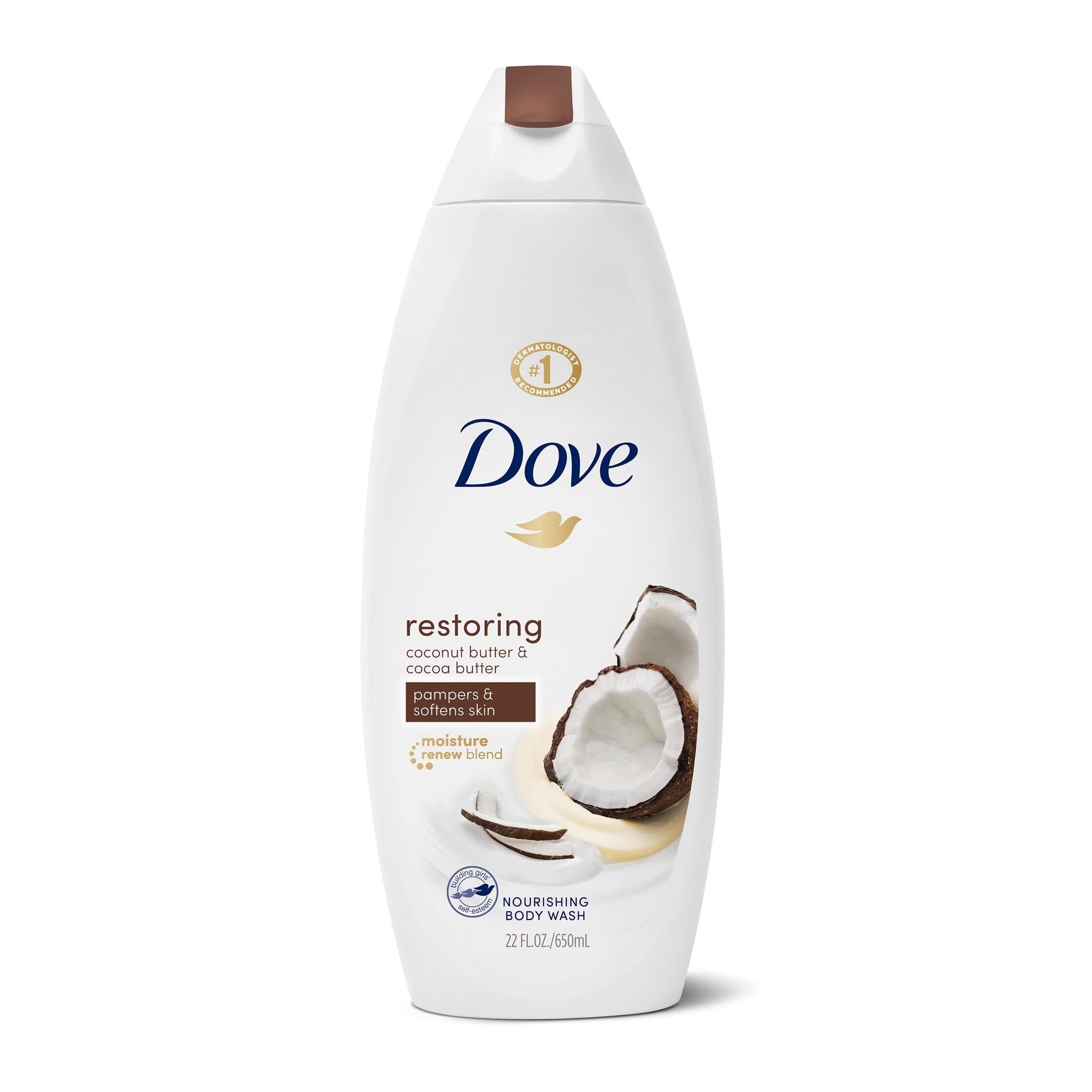 Dove Restoring Body Wash Coconut Butter and Cocoa Butter 22 fl. Oz