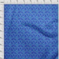 thumbnail image 3 of oneOone Polyester Lycra Medium Blue Fabric Batik Craft Projects Decor Fabric Printed By The Yard 56 Inch Wide, 3 of 4