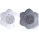 thumbnail image 1 of Pack of 2 Flower Silicone Soap Dish - Soap Holder (Style lotus,White & Grey), 1 of 3