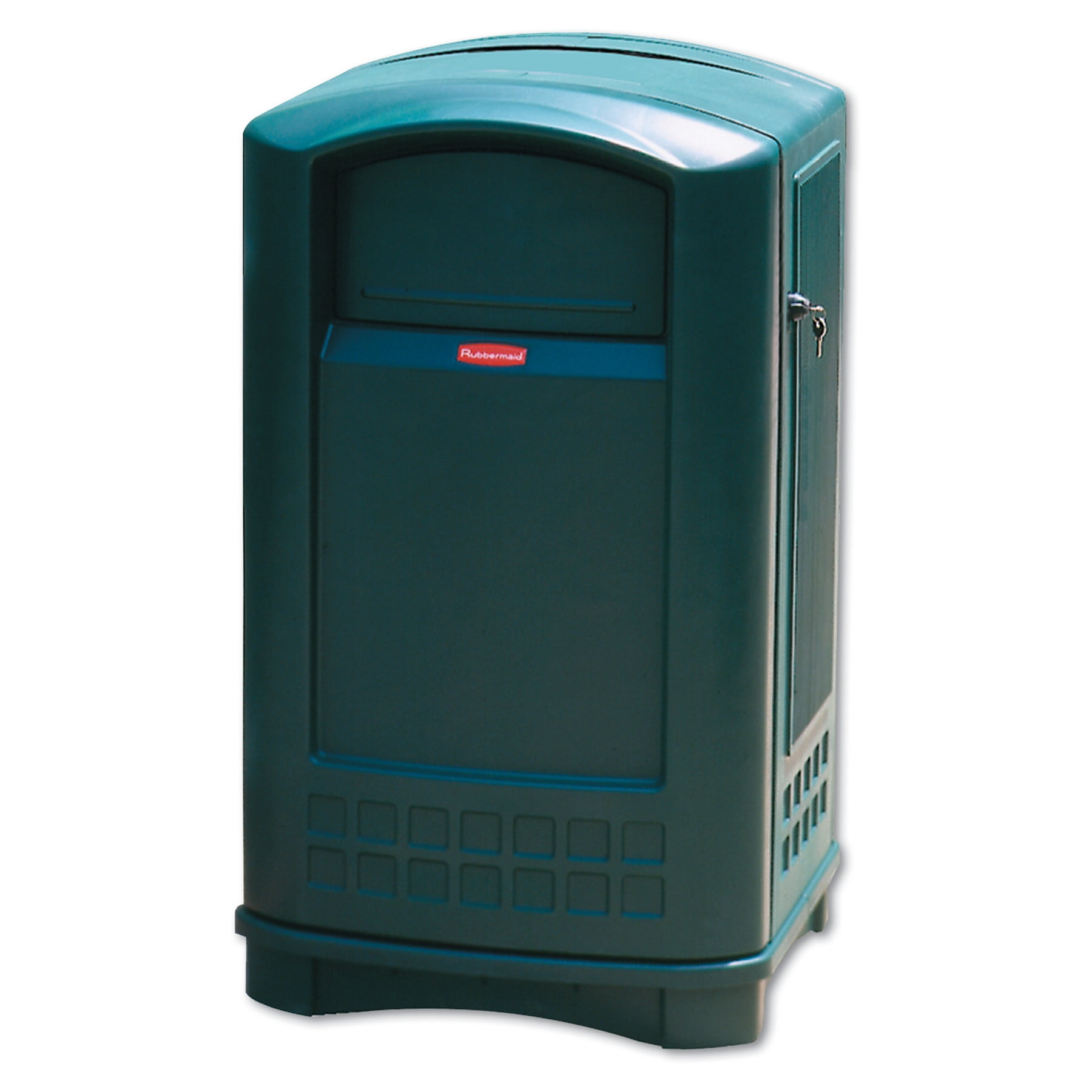 Rubbermaid Commercial Plaza Indoor/Outdoor Waste Container, Rectangular