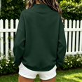 thumbnail image 4 of Womens Mock Neck Sweatshirts Oversized Pullover Fall Outfits Fall Fashion Clothes 2026,Long Sleeve,Comfort Soft Fleece,Casual Travel Work Hiking Outfit Green S, 4 of 7