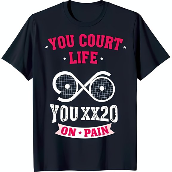 Bold Graphic Tennis T-Shirt for Players Unique Design & Vibrant Colors