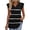 Black, variant on Women's V Neck Flutter Sleeve Tunics Tops Casual Striped Shirts Pleated Empire Waist Blouse for Loungewear Ladies