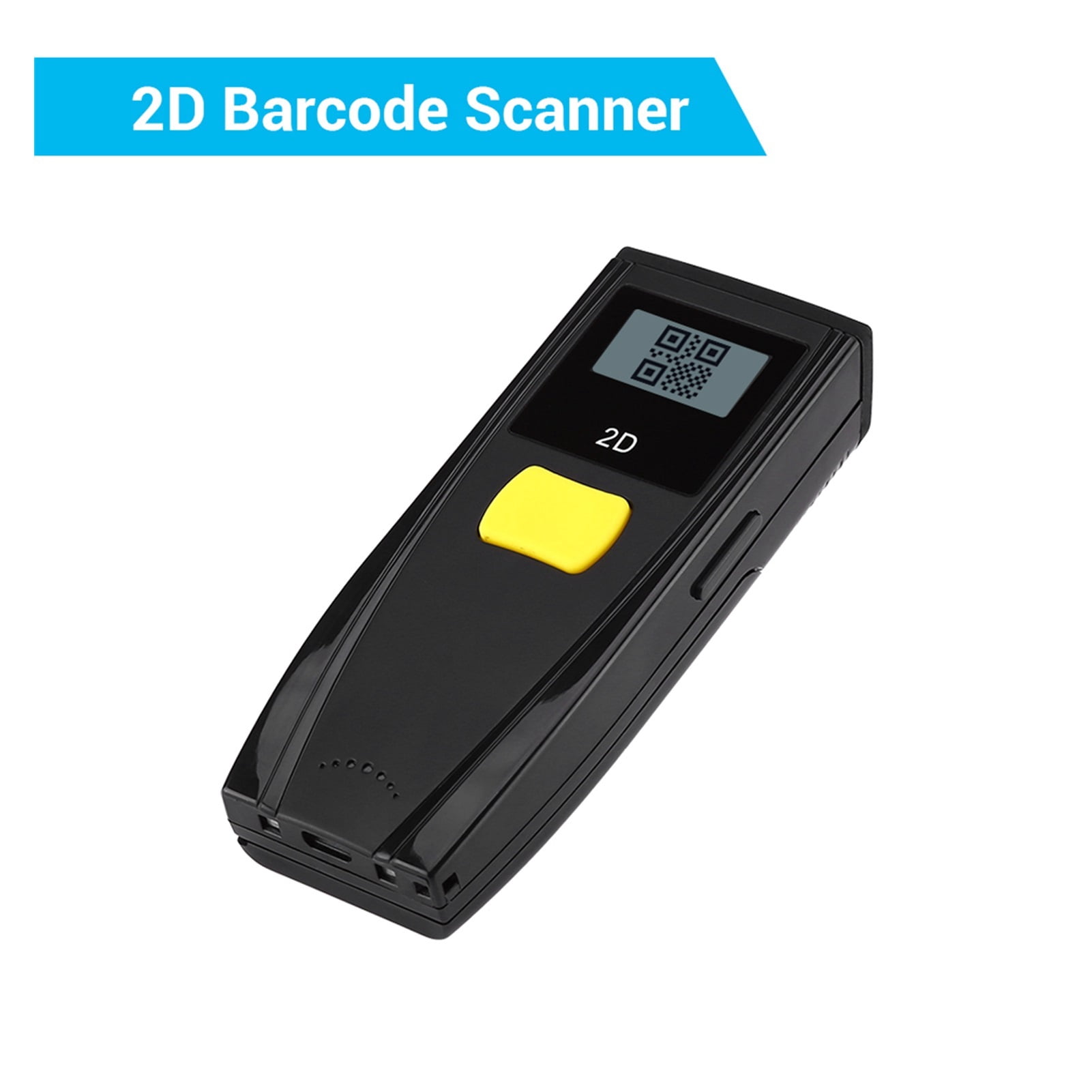 1D 2D QR Barcode Scanner Portable BT 3.0 Bar Code Reader Work With Mobile Phones Tablet PC Portable ,Easy to Operate
