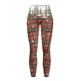 thumbnail image 5 of Renewold Christmas Plaid Snowman Tree Yoga Leggings for Women with Pockets Stretchy Fashion Exercise Yoga Pants High Waisted Full Length Graphic Pants for Running Cycling Yoga, M, 5 of 8