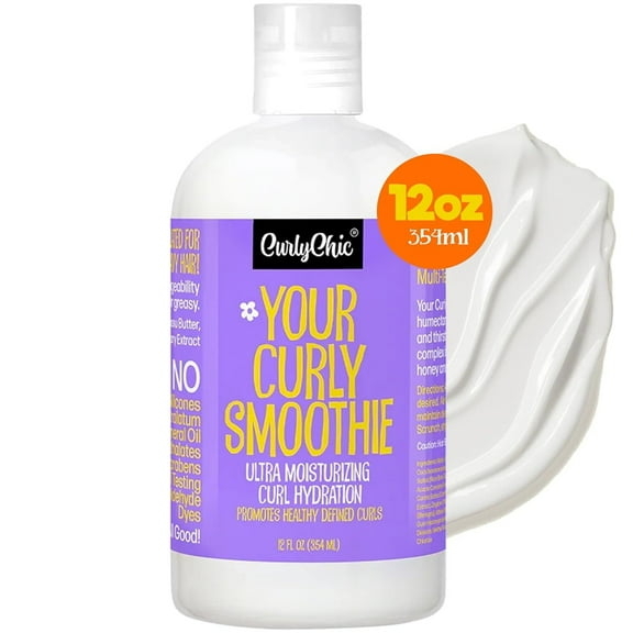 CurlyChic Your Curly Smoothie, Net.Wt 12 fl.oz (Enriched with Rice Bran Oil)