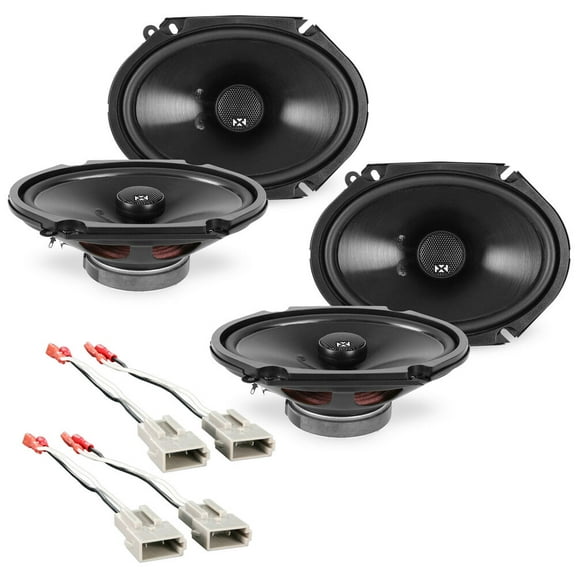 NVX Factory Speaker Replacement Package for 1999-2004 Ford Mustang Front Rear 6x8" Coaxial Speakers