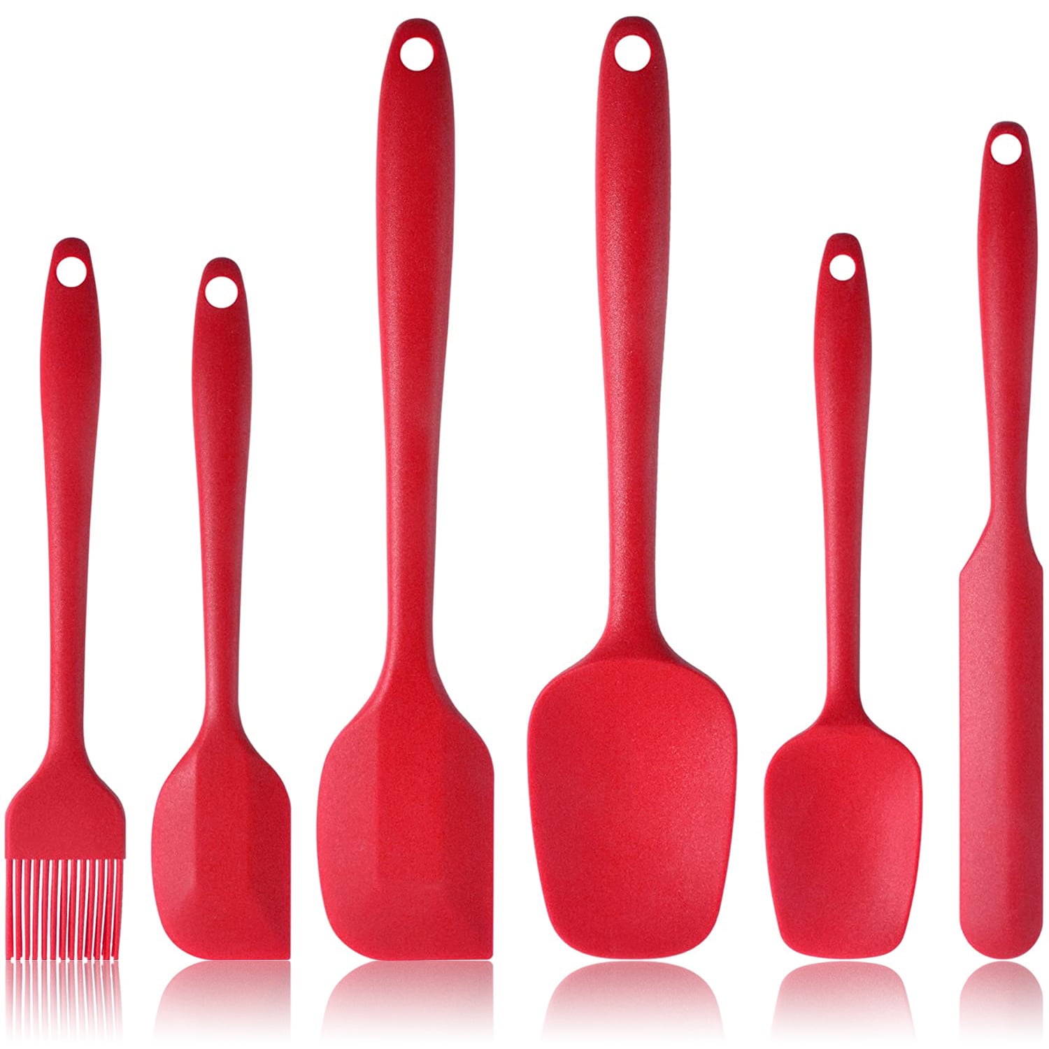 Details about   Holiday Time Silicone Spatula Red Gingerbread Cookie Clear Handle 