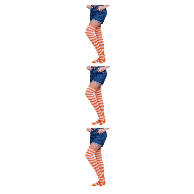 Qarigey Medias Pantimedias Medias divertidas Calcetines altos iris Muslo Regalos altos Carnaval Fiesta de baile de lujo Mascarada Tipo 9 Type1 NO1 Qarigey CBP377796