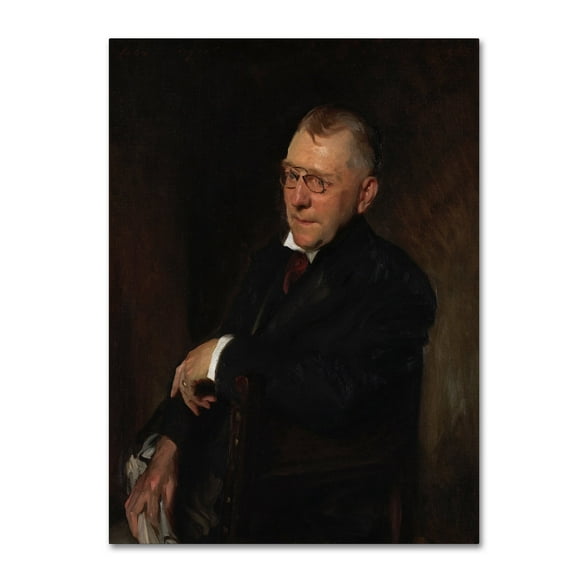 John Singer Sargent 'Portrait Of James Whitcomb Riley' Canvas Art