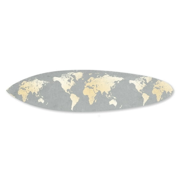Screen Gems Around The World Surfboard Wall Art SGW91906