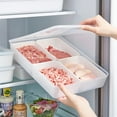 thumbnail image 2 of Refrigerator Storage Box with Lid Kitchen Food Grade PP Meat Compartment Sealed Box Freezing Special Frozen Meat Preservation Box, 2 of 5