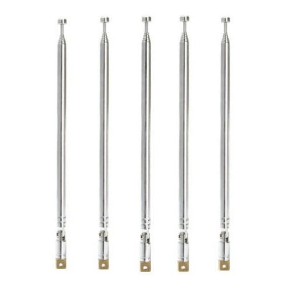 5PCS 4 Section Telescopic Antenna Radio Antenna for Radio TV Length 60cm