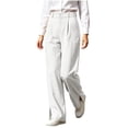 thumbnail image 5 of Zormilly Dress Pants Women High Waisted Business Casual Wide Leg Trousers with Pockets Side Slit Office Dressy Loose Pants, S-2XL, 5 of 9