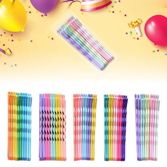 50Pcs Girl Rainbow Wavy Pins Clip Hairpin Hair, Hair Pin, Mini Hair Clips, Small Hair Clips, Hair Clips, Hair Stuff