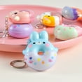 thumbnail image 3 of rygai Key Holder Slow Rebound Cartoon Fadeless Multifunctional Vivid Decompression Vent Toy Portable Animal Donut Squeeze Toy Keychain Backpack Supplies,Random Color, 3 of 8