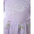 thumbnail image 6 of CARETOO Flower Girl Lace Back V-Neck Dress Full-Length Floral Embroidered Toddler Tutu Tulle Dresses for Girls Size 2-3T, 6 of 8