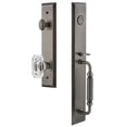 thumbnail image 2 of Grandeur 849281 Fifth Avenue Solid Brass Rose Dummy Full Plate "F" Grip Handleset - Nickel, 2 of 5