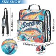 thumbnail image 2 of FORMRS Zipper Binder with Shoulder Strap 2-inch Ring 500 Sheet Capacity File Bag, Yellow Sardines Pattern, 2 of 5