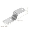 thumbnail image 4 of 20 Pcs Z-shaped Photo Frame Stand Clips for Table Tops Picture Frames Trapezoidal Bracket Iron, 4 of 6