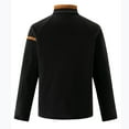 thumbnail image 5 of Lovskoo Long Sleeve Shrits for Men Stand Collar Polar Fleece Vintage Sweatshirt Casual Half Zipper Pullover Fashion Color Block Sweatshirts B-Black, 5 of 8