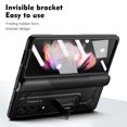 thumbnail image 2 of ELEHOLD for Samsung Galaxy Z Fold 4 Heavy Duty Case with Built-in Screen Protector Invisible Kickstand Hinge Protection Non-Slip Shockproof Full Body Rugged Case for Samsung Z Fold 4,Black, 2 of 7